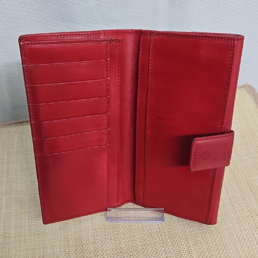 Gucci Red Leather Women's Clutch - Picture 5 of 14